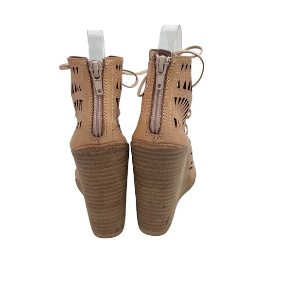 Jeffrey Campbell Rodillo Leather Wedge Sandals - Picture 7 of 10